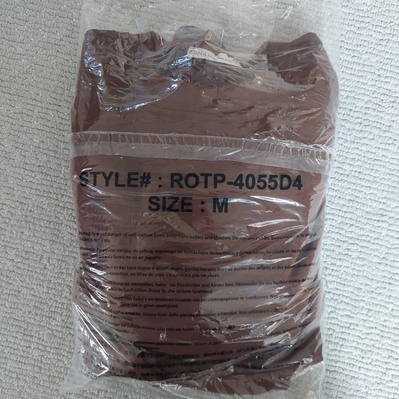 Zenana Chocolate Brown Wide Leg Lounge Set - Picture 10 of 12